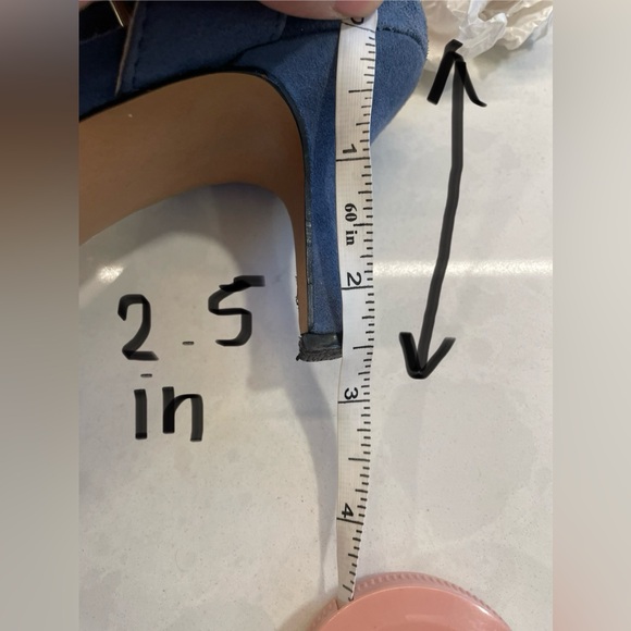 Blue Sole‎ Society Suede Leather Ankle Strap 2.5 in. Pumps  Women Size 6.5. - Picture 11 of 11